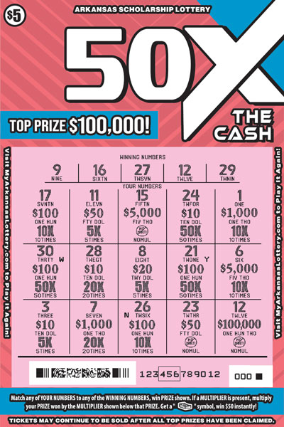 50X the Cash - Game No. 831 - Uncovered 50X the Cash - Game No. 831