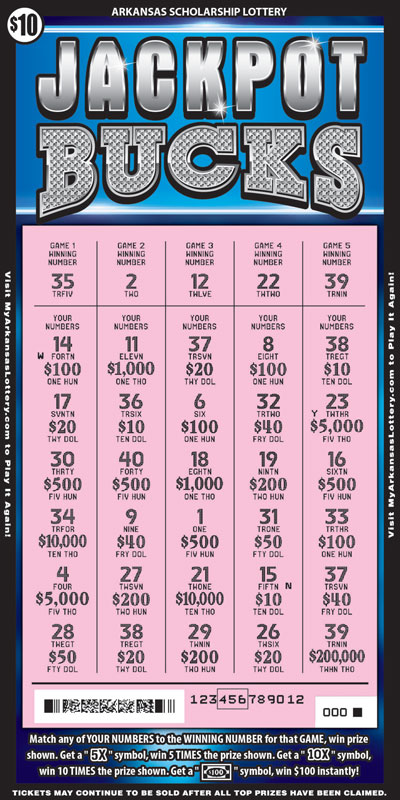 Jackpot Bucks - Game No. 842 - Uncovered Jackpot Bucks - Game No. 842