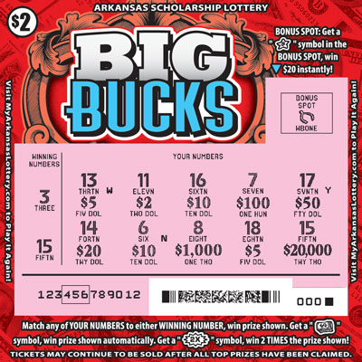 Big Bucks - Game No. 844 - Uncovered Big Bucks - Game No. 844