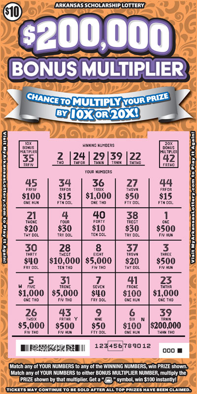 $200,000 Bonus Multiplier -  Game No. 871