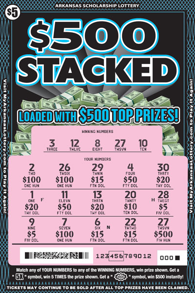 $500 Stacked - Game No. 875 - Uncovered $500 Stacked - Game No. 875