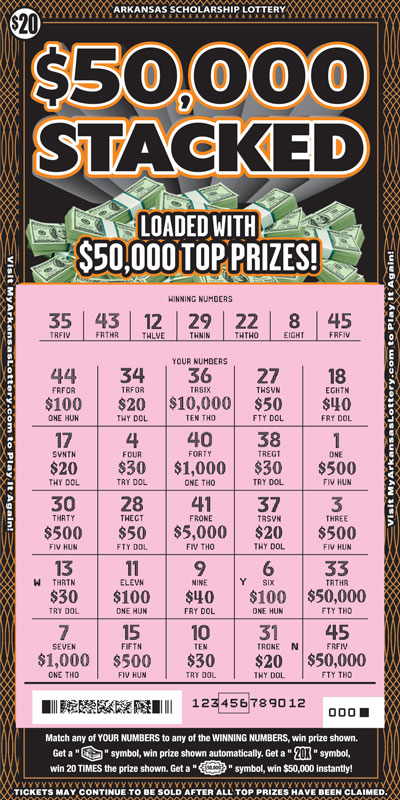 $50,000 Stacked - Game No. 877 - Uncovered $50,000 Stacked - Game No. 877