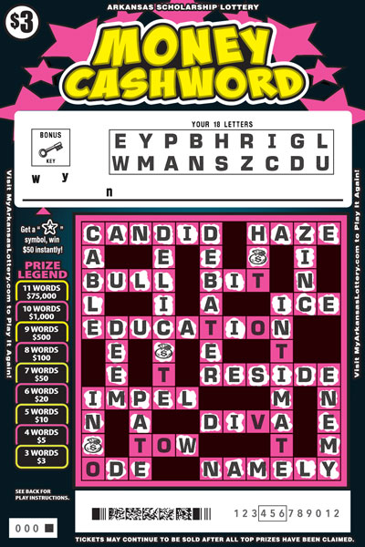 Money Cashword - Game No. 901 - Uncovered Money Cashword - Game No. 901