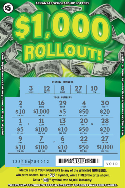 $1,000 Rollout - Game No. 917 - Uncovered $1,000 Rollout - Game No. 917