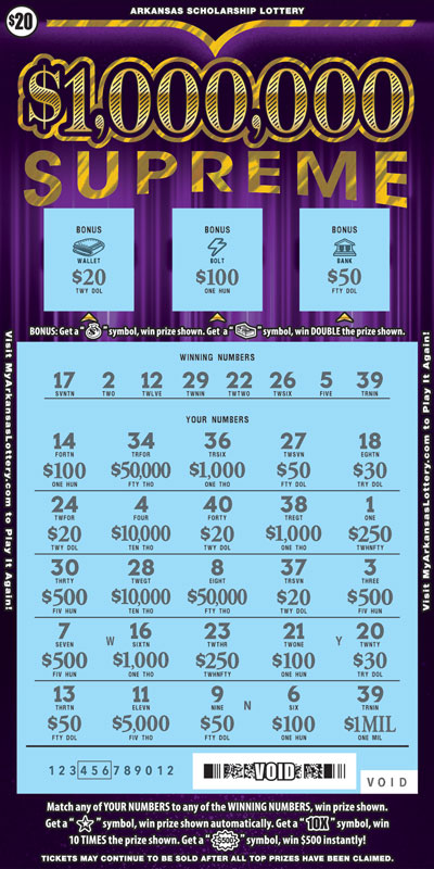 $1,000,000 Supreme - Game No. 923